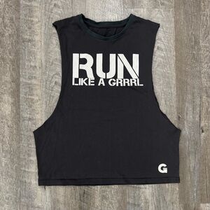 Run Like A Grrrl Muscle Tee Sz XS
